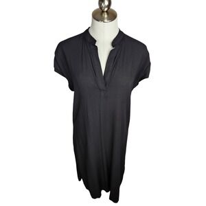 TYSA Travel Dress Size 3 Large Minimalist Capsule Lightweight Rayon V-Neck USA